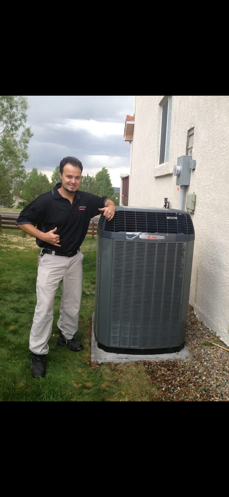 Residential AC condenser unit